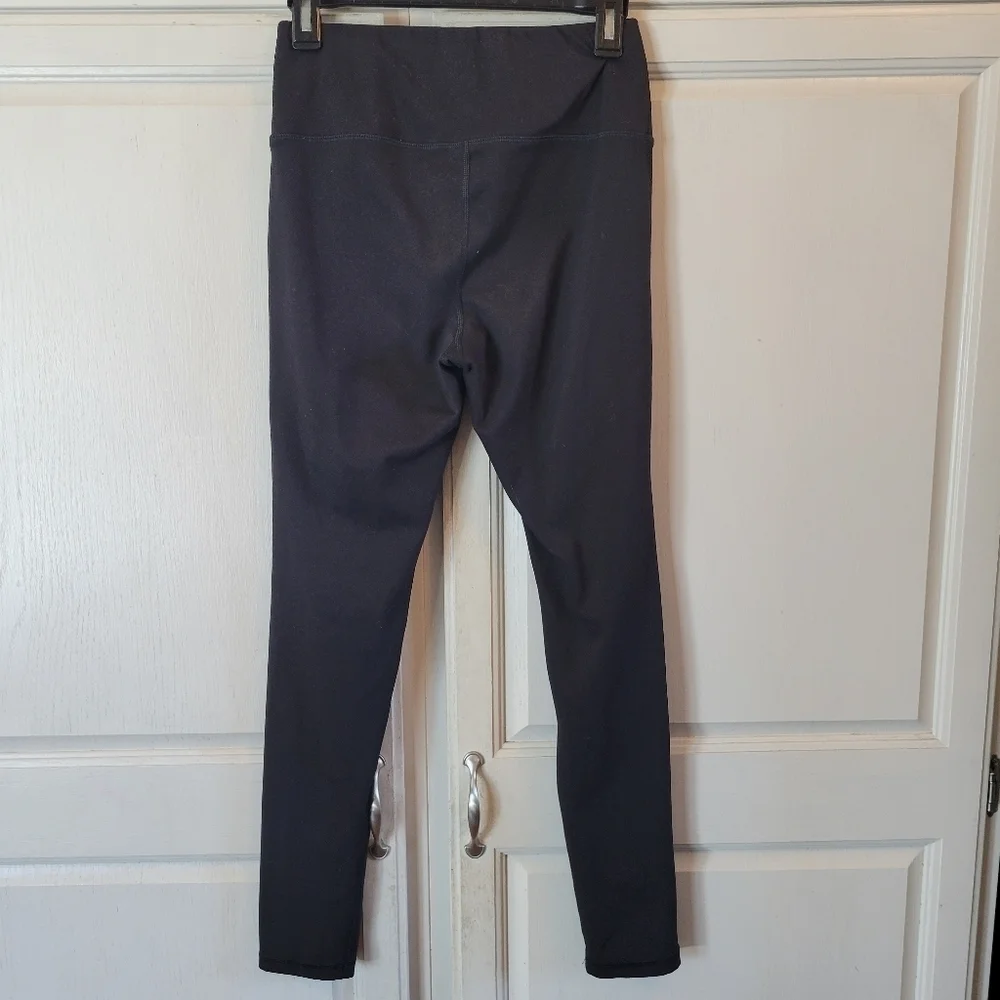 Mono B High Waisted Leggings with Distressed Cuts Details